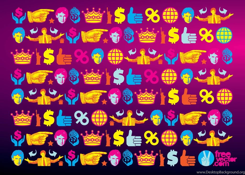 Donald Trump Wallpapers Pattern Vector Art & Graphics