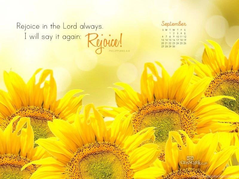 September 2015 Philippians 4:4 Desktop Calendar Free September ...