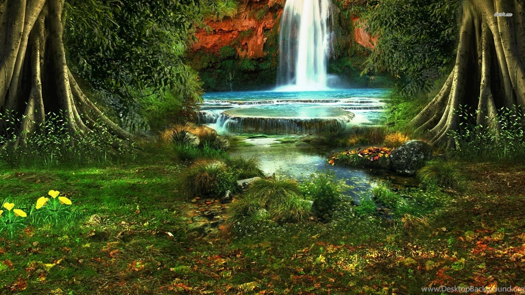 Waterfall In The Forest
