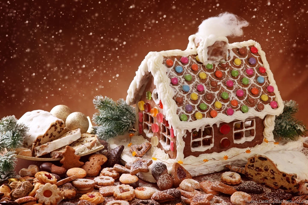 Winte House Christmas Bake Gingerbread Biscuit Candyland Cookie ...