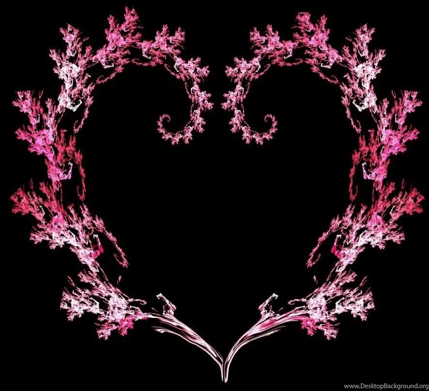 Black And Pink Heart Wallpapers