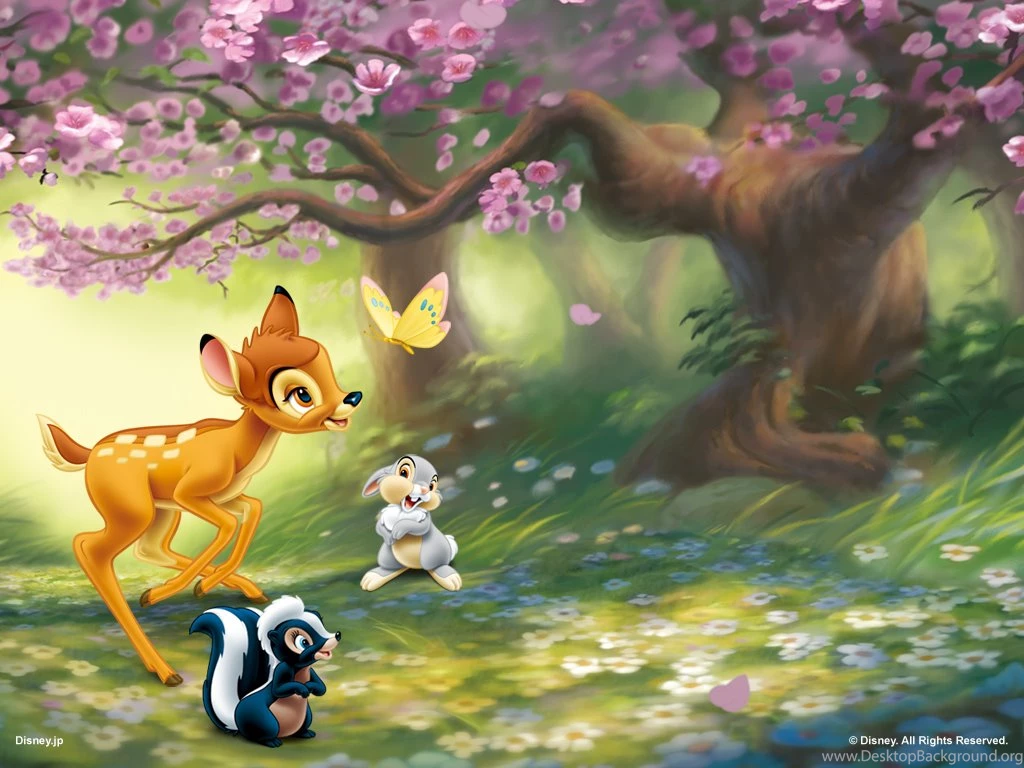 Bambi Flower And Thumper Wallpaper.