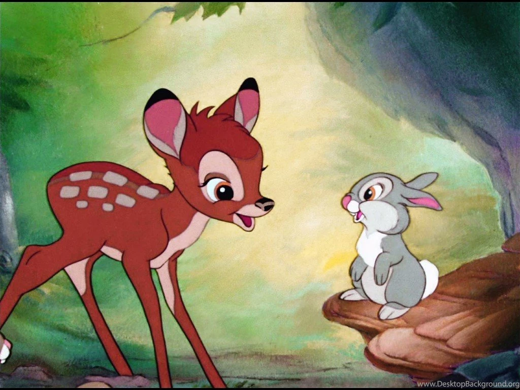 Bambi Flower And Thumper Wallpaper.