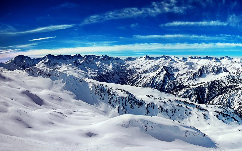 Sky, Mountains, Blue, Ice, Paper, House, Walls, Wallpapers (