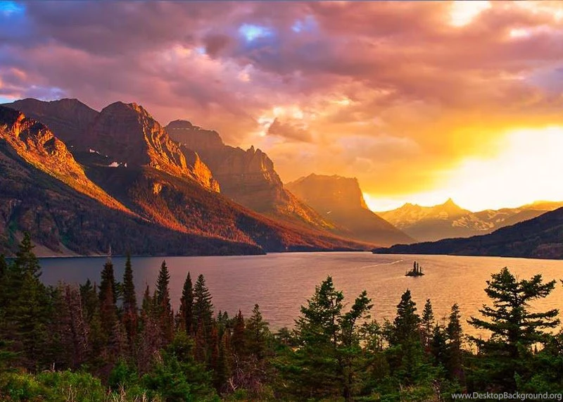 Saint Mary Lake Glacier National Park Wallpapers