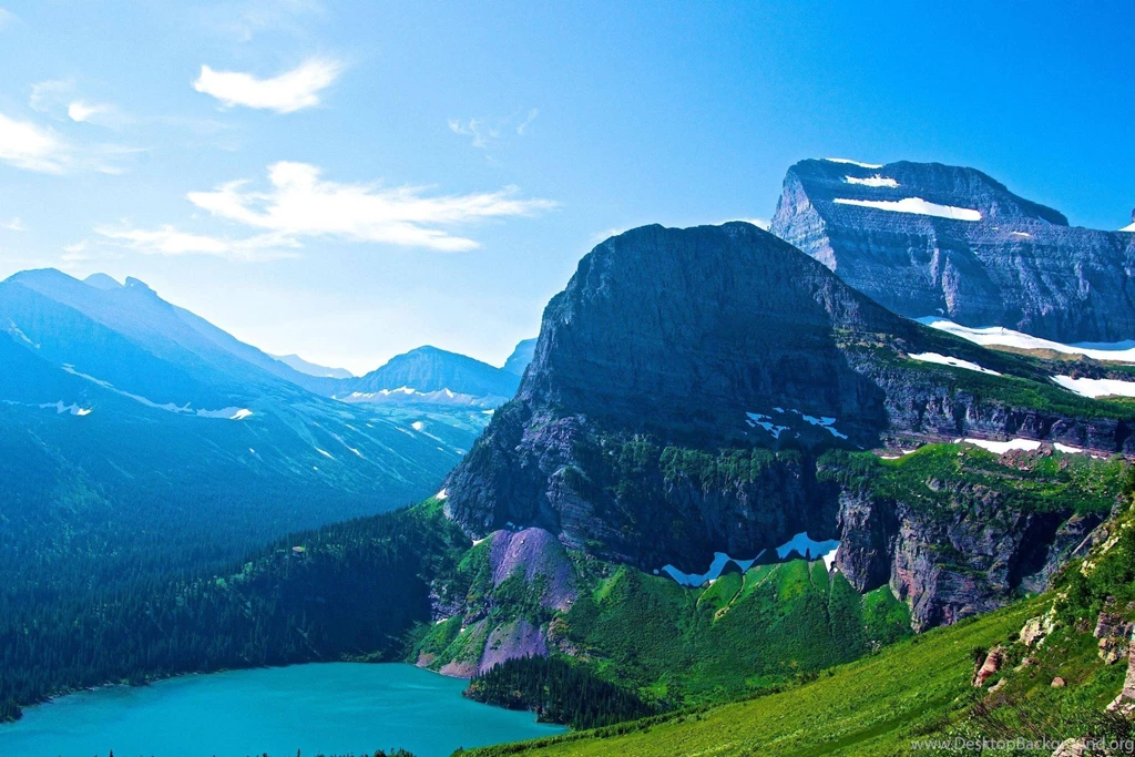 Glacier National Park Montana Lake Mountains Wallpapers
