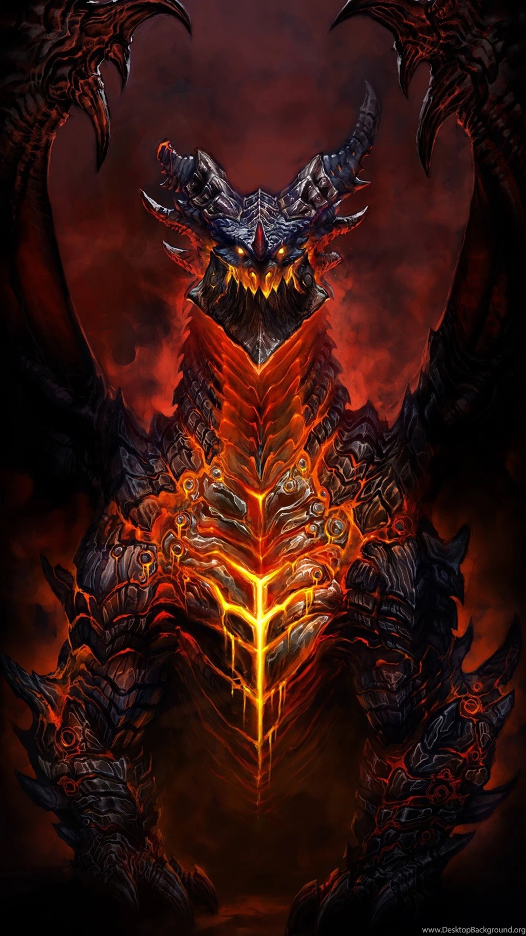 Deathwing World Warcraft Htc One 1080x1920 Wallpapers
