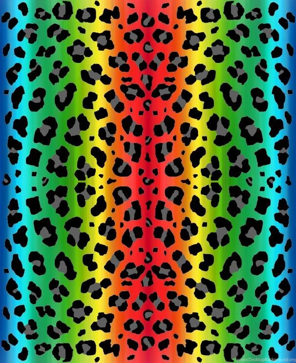 Rainbow Animal Print Backgrounds