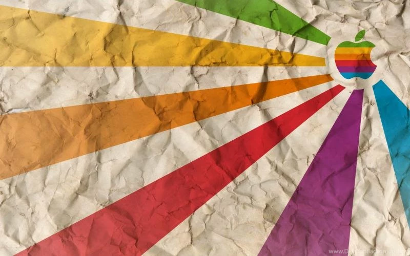 Wallpapers Apple Beaming On Crumpled Paper My HD Wallpapers