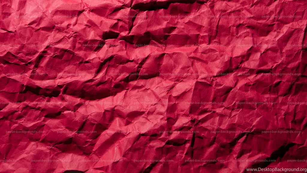 Crumpled Red Paper Texture Hd