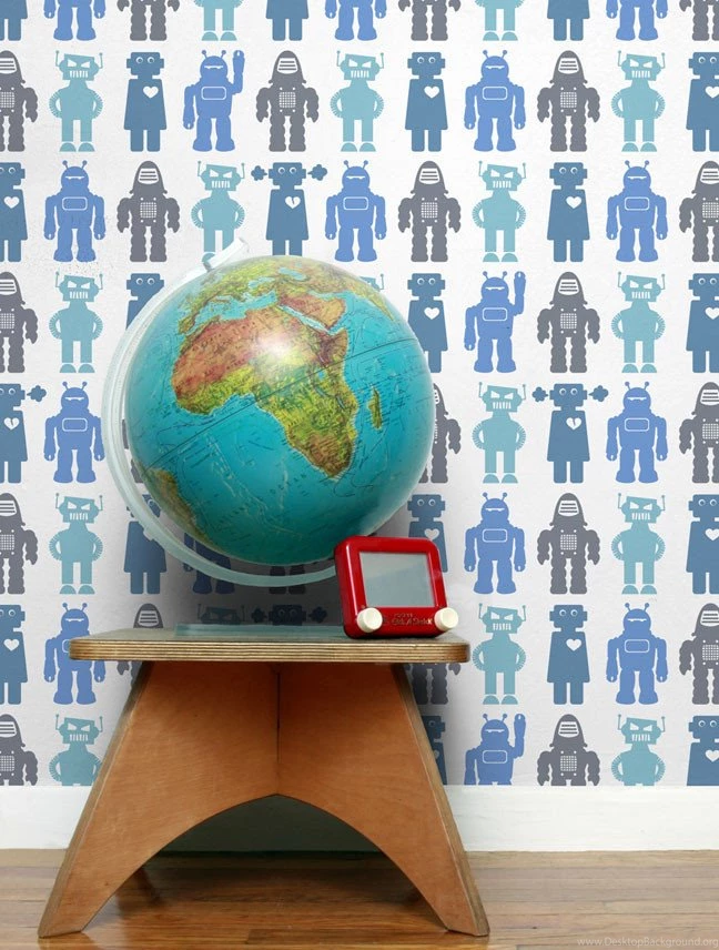 Robots Designer Wallpapers By Aimée Wilder. Made In The USA ...