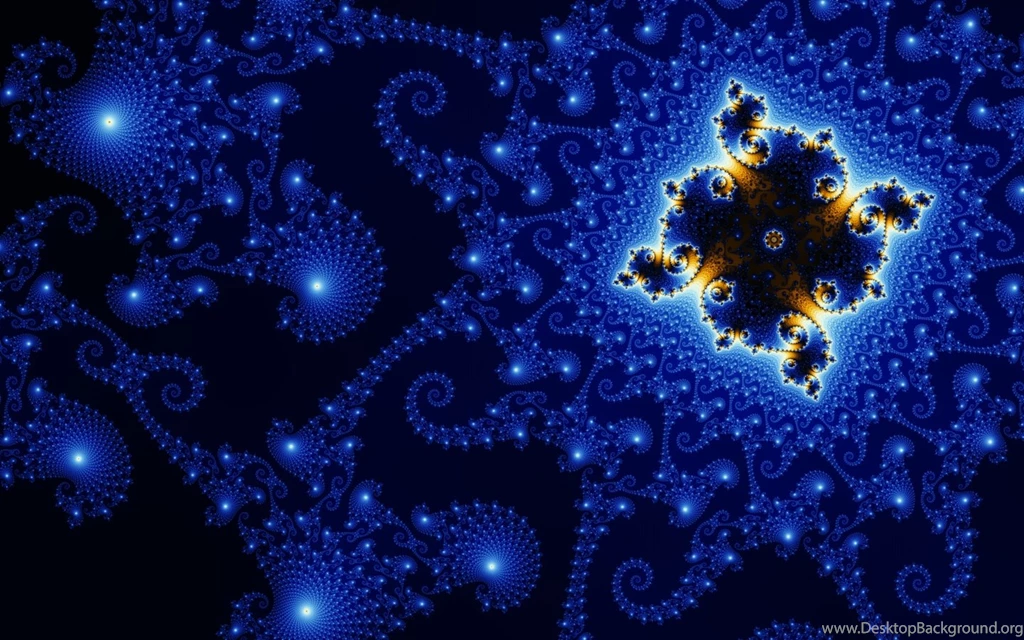 Blue Fractal Pattern Wallpapers 2162 1440x900 UMad.com
