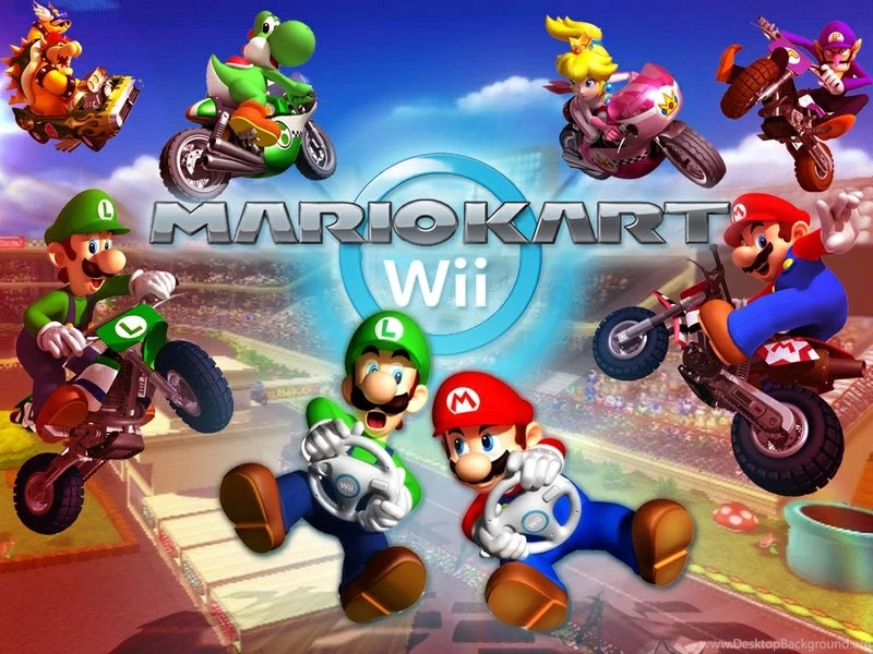 Awesome Cool Mario Kart Wii – Video Games Mario HD Desktop Wallpapers