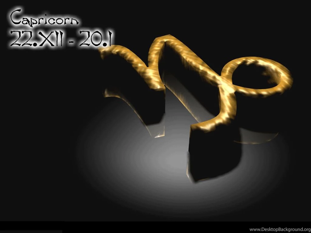 Capricorn Desktop Wallpaper Fine Background Black