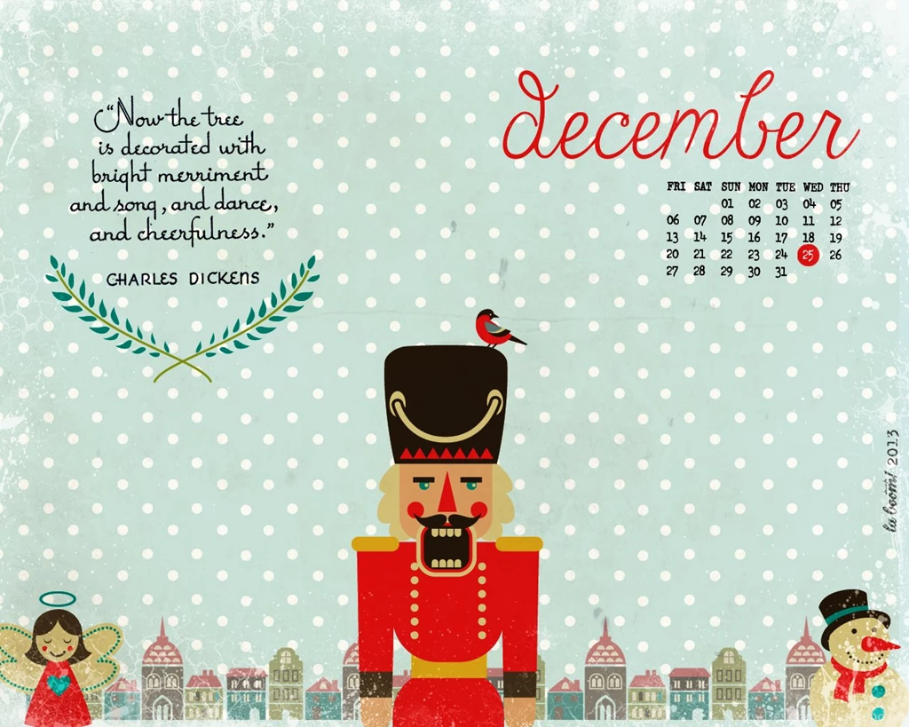 La Boom !: Designer's Notes: December Calendar Wallpapers :)