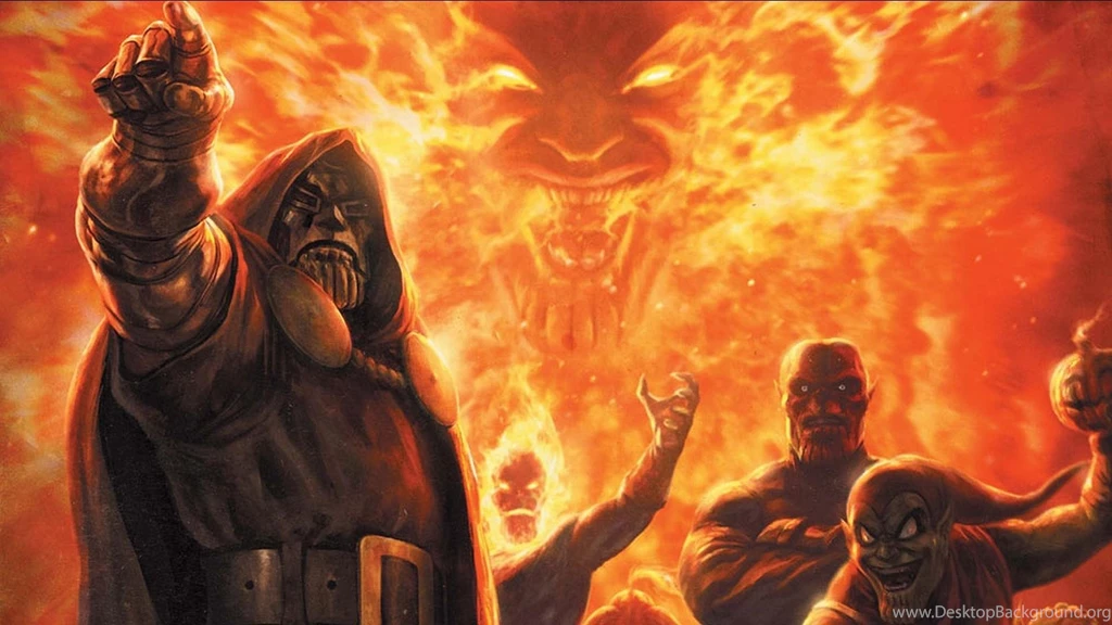 Comics New Avengers Dr. Doom Green Goblin Mephisto Wallpapers