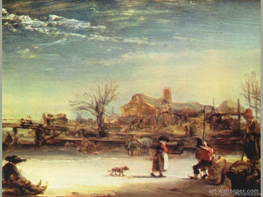 Winter Landscape , Rembrandt Wallpapers