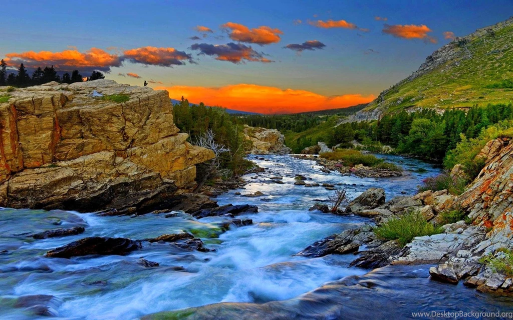 MOUNTAIN STREAM WALLPAPER (