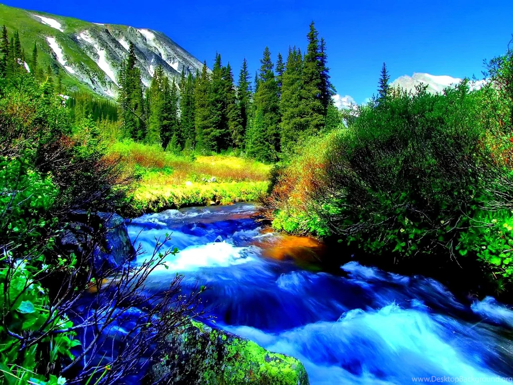 Blue Mountain Stream >> HD Wallpaper, Get It Now!