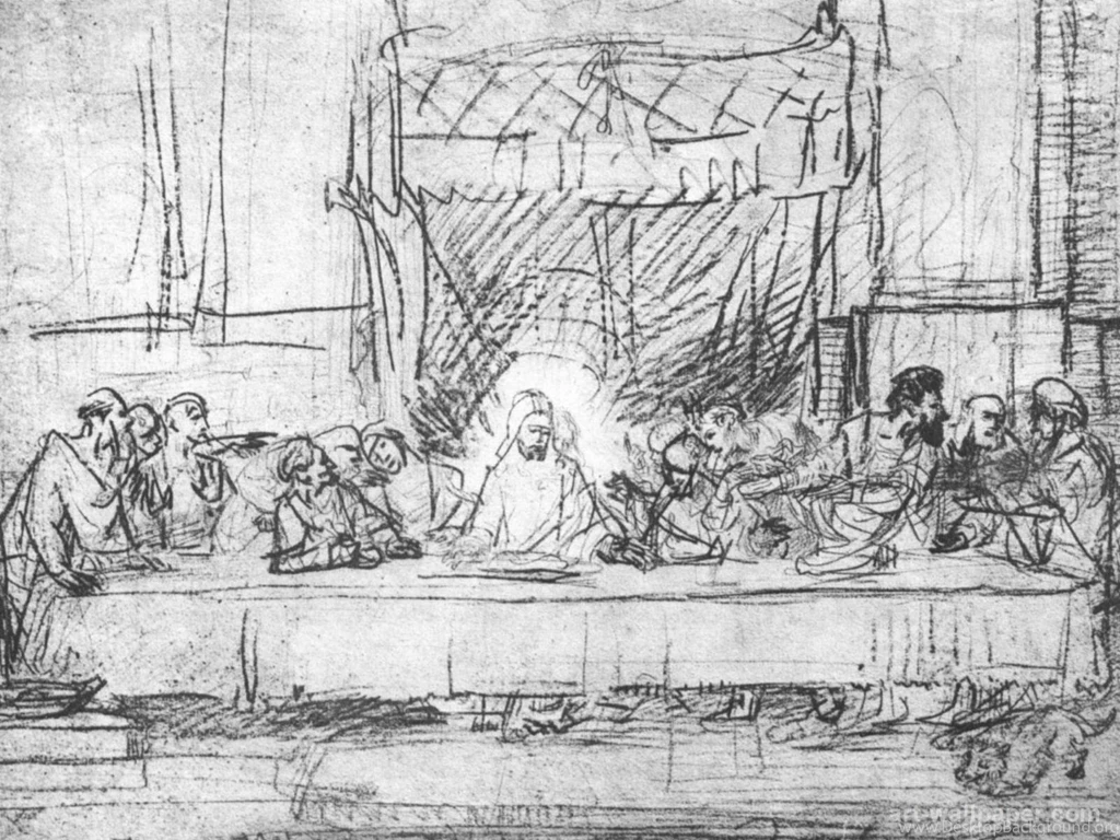 The Last Supper , Rembrandt Wallpapers