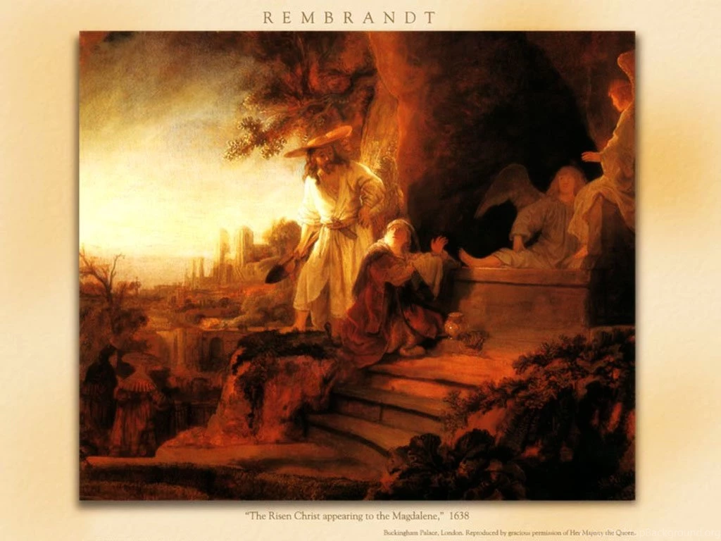 My Free Wallpapers Artistic Wallpapers : Rembrandt The Risen Christ