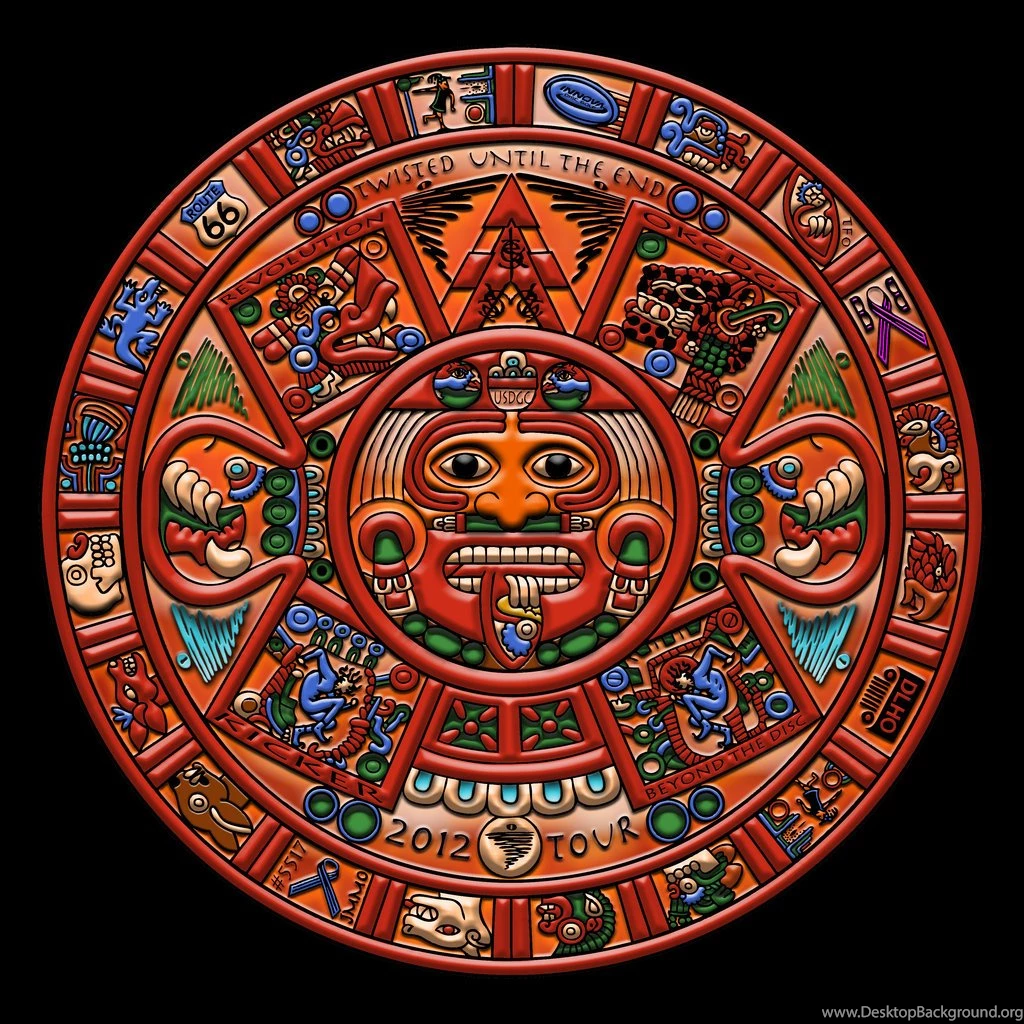 RePin Image: Vector Of Mayan Calendar On On Pinterest Desktop Background