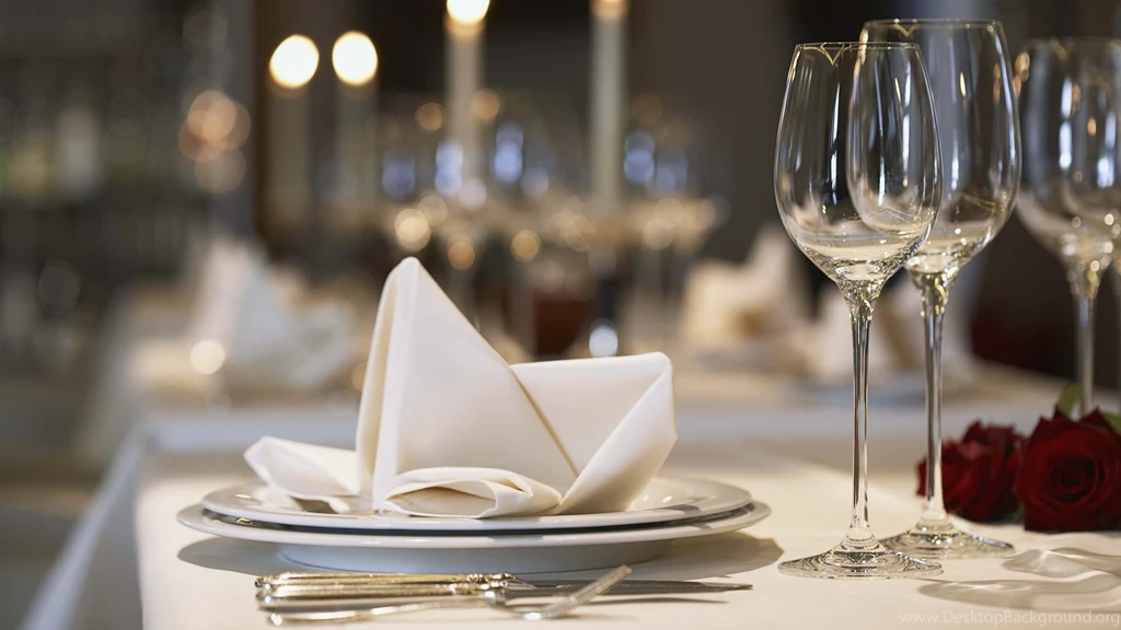 Download Wallpapers 1920x1080 Desk, Restaurant, Wine Glasses ...