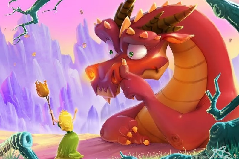 The Little Princess And The Red Dragon Wallpapers