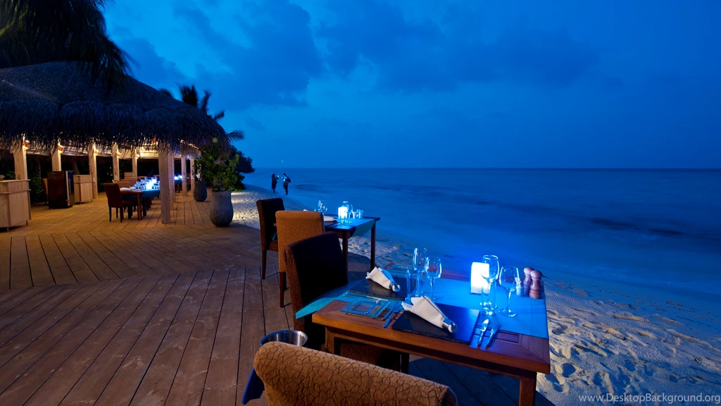 Restaurant With Terrace On The Beach