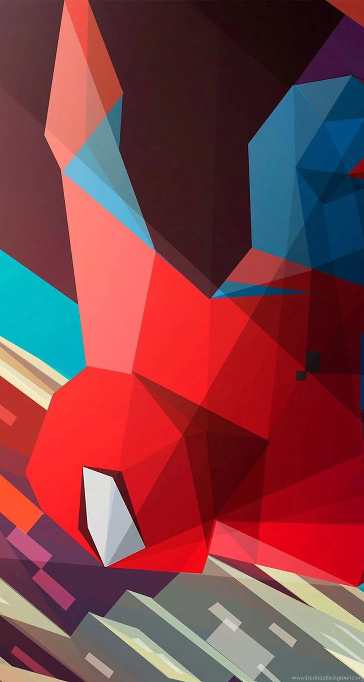 Spiderman. Geometric. IPhone. Wallpaper.