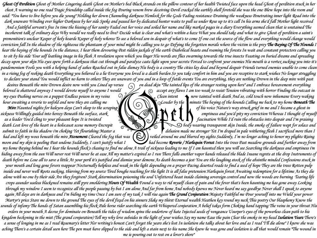 DeviantArt: More Like Opeth Background. By Samisox