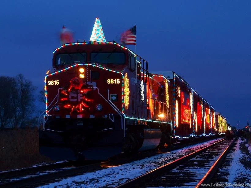 Christmas Train 2015 Grasscloth Wallpapers