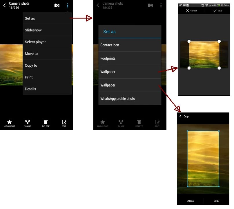 4.2 Jelly Bean When Setting Picture As Wallpapers Two Entries Are ...
