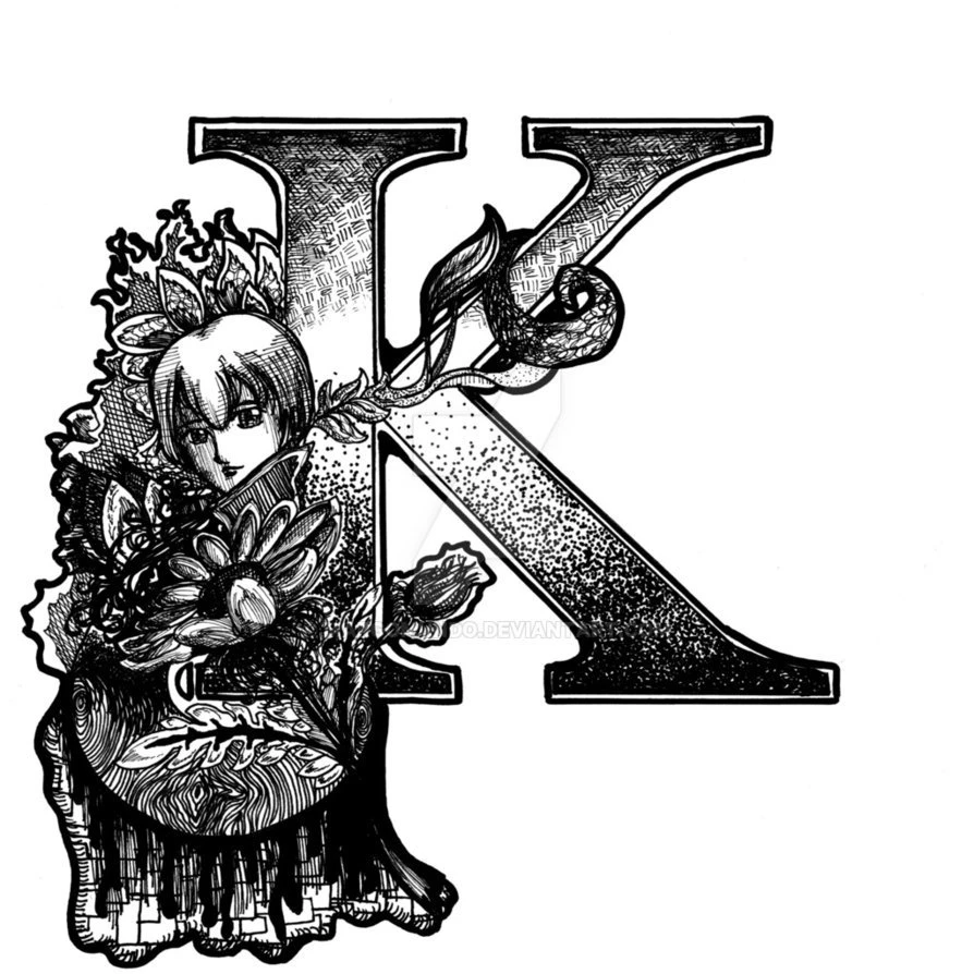 RePin Image: Letter 'k' Initial By On Pinterest