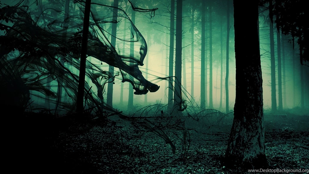 Creepy Dark Fog In Gothic Forest Wallpapers Free Desktop ...