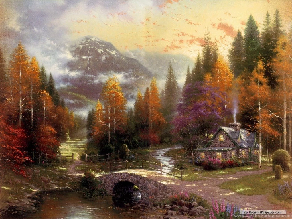 Free Wallpapers Free Nature Wallpapers Thomas Kinkade Wallpapers ...