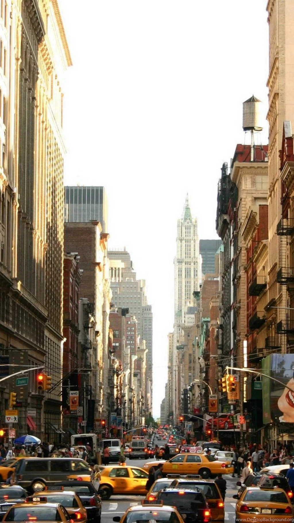 Manhattan Busy Street iPhone 6 Wallpapers Download