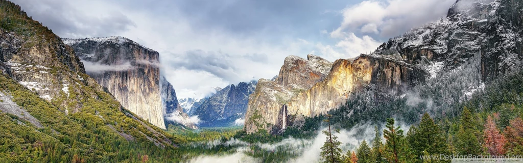Yosemite National Park Forest Waterfall HD Desktop Wallpapers ...