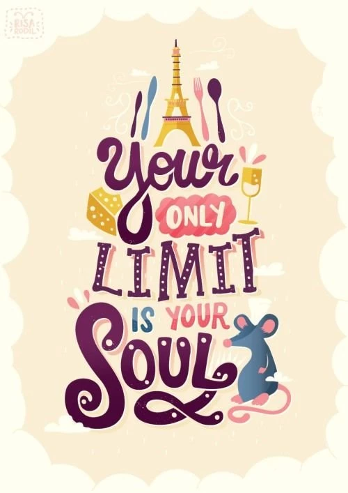 Pixar Quote Posters 6/?: Ratatouille Anyone Can Cook