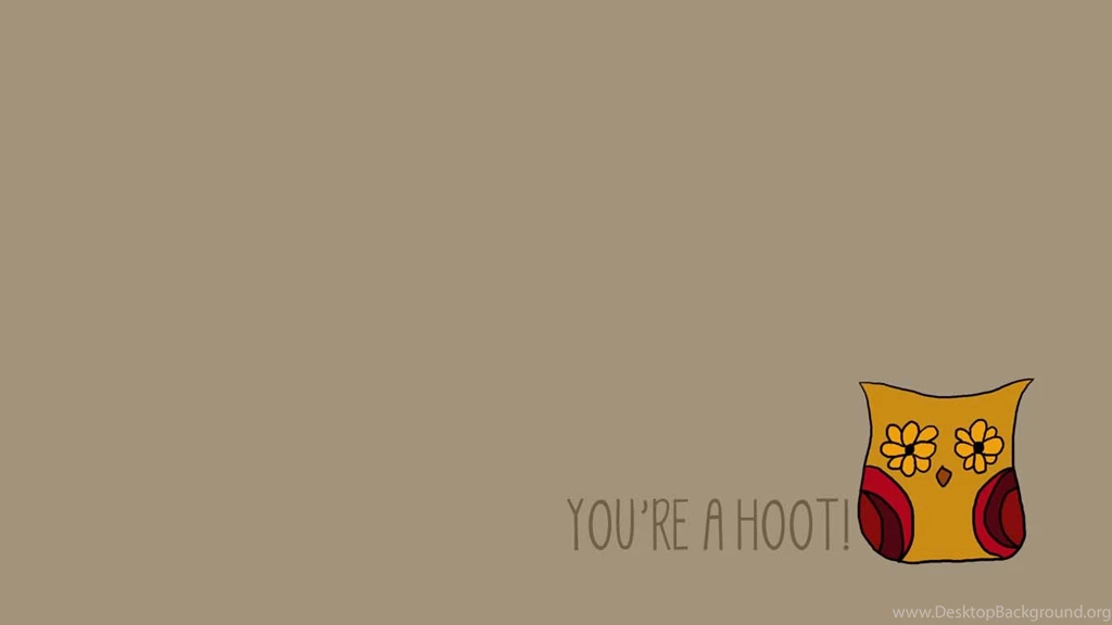 Punk Projects: You're A Hoot Free Desktop Background!