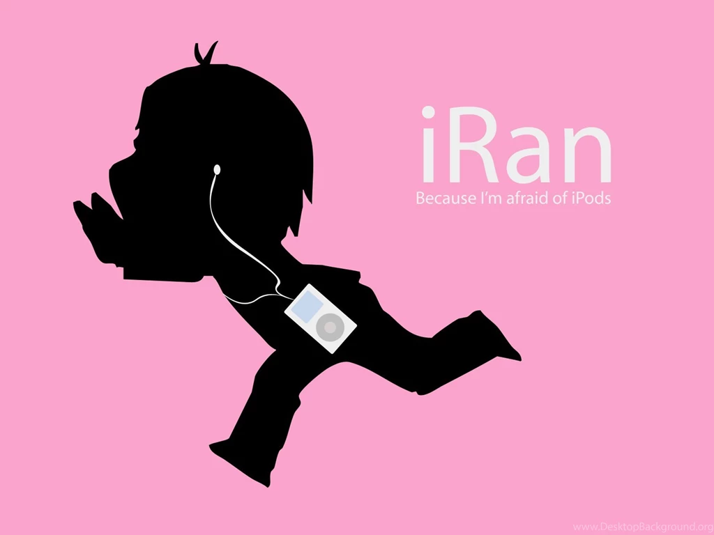 Apple Inc_ IPod Silhouettes Funny Brands Simple Backgrounds Pink ...