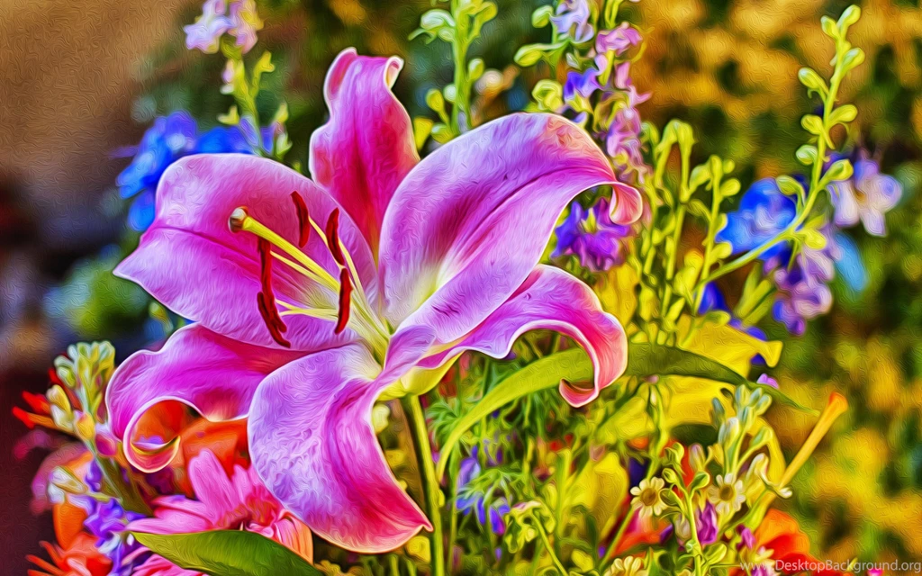 Download Wallpapers 3840x2400 Flower, Lily, Rose, Style Ultra HD 4K ...