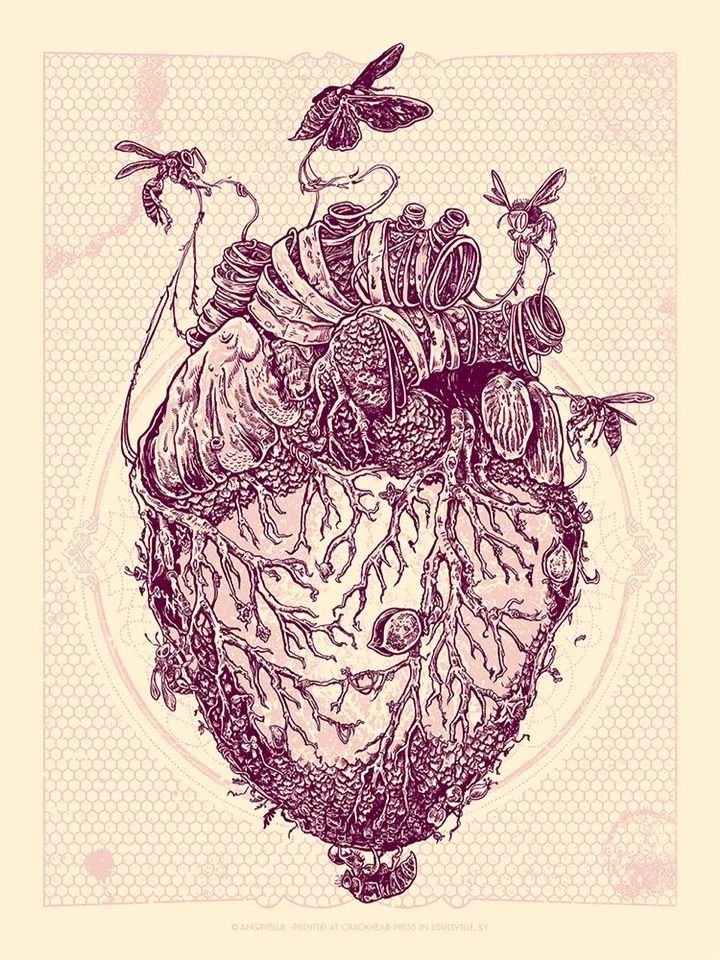 Symbiosis" Print By Angry Blue iPhone Wallpapers Background.