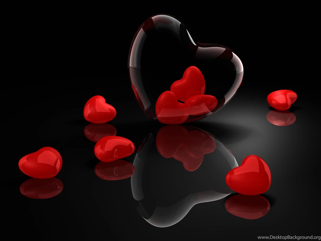 Reflection Heart On Valentine's Day February 14 Wallpapers And ...
