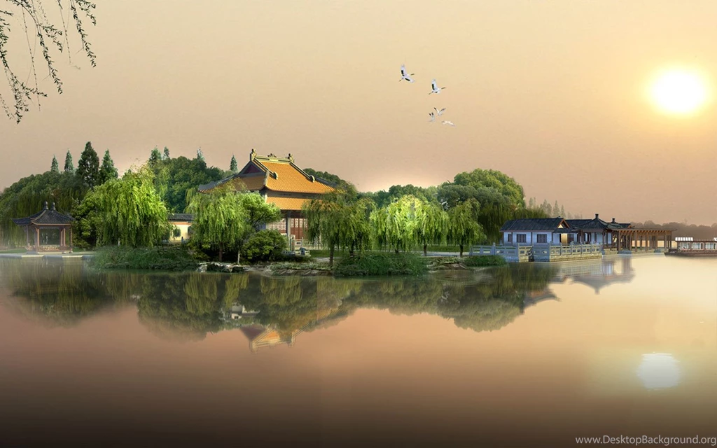 Selected Wallpapers Peach Town 14 - Landscape Wallpapers Free ...