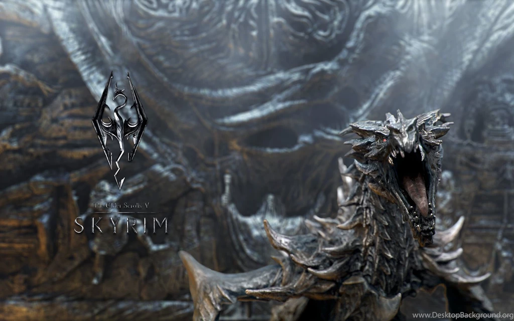 Download 1920x1200 TES5 Skyrim Dragon Wallpapers