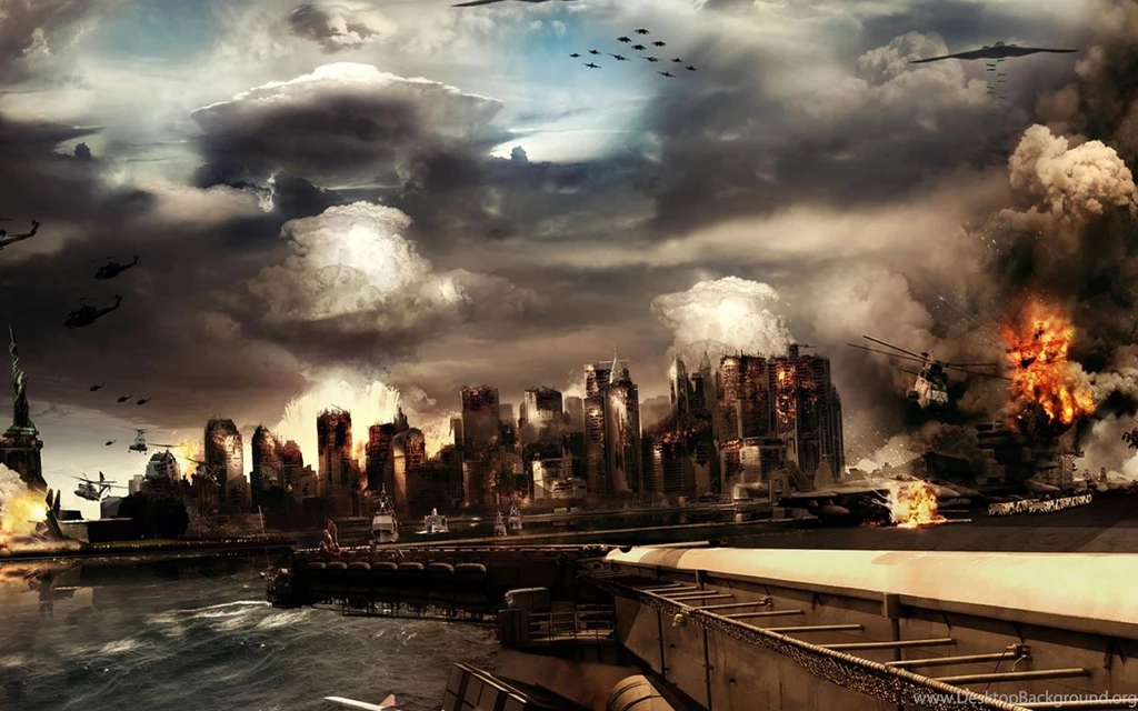 New York City Explosions Helicopters Stealth Bomber Terror