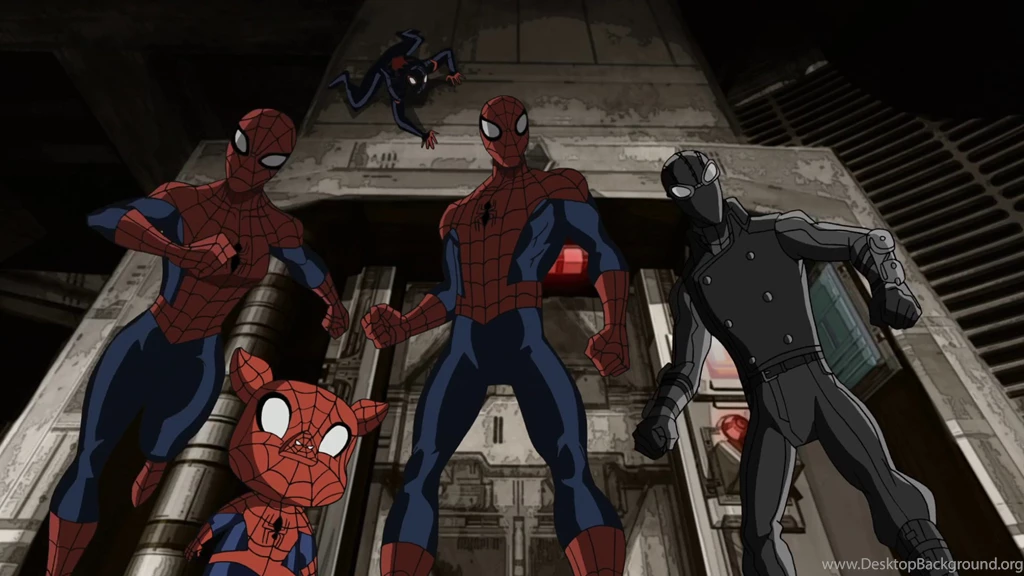 Image Spider Man Spider Girl Spider Ham Miles Morales Spider Man ...