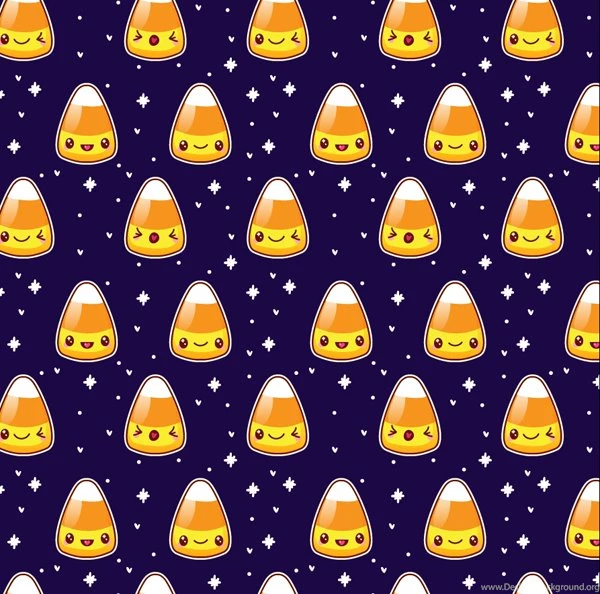 How To Make A Quick Kawaii Candy Corn Pattern For Halloween