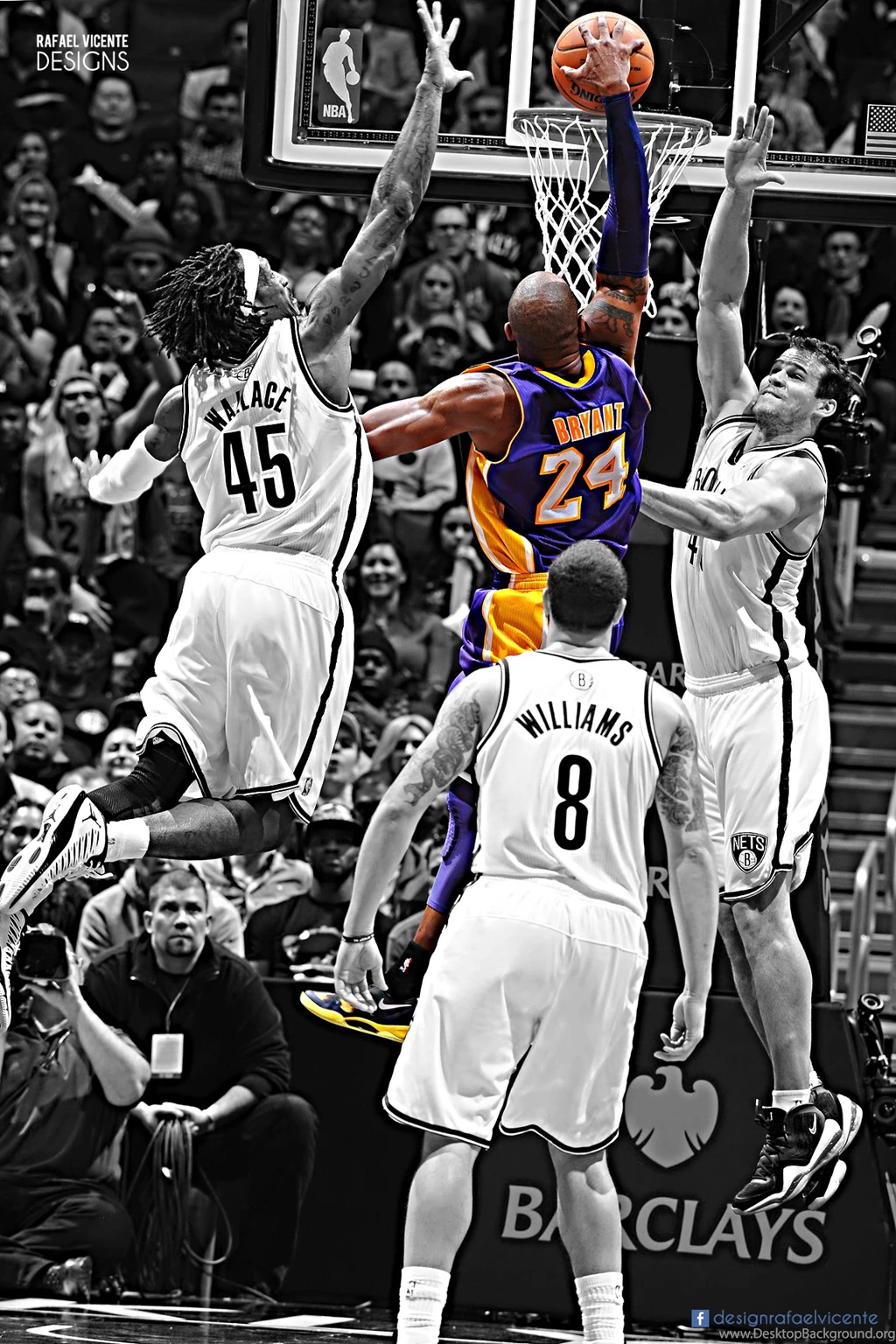 Kobe Bryant I Brooklyn Dunk By RafaelVicenteDesigns On DeviantArt